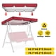 thumbnail image 1 of Cubierta Protectora para Columpio para Patio perfecl Toldo Impermeable Rojo 164x114x15cm, 1 of 8