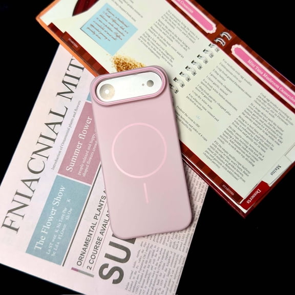Magnetic Case for iPhone Air, [Military Grade Protection & Compatible with Magsafe], Skin Friendly Matte PC Shockproof Phone Case for iPhone Air, for Women/Men/Boys/Girls, Pink