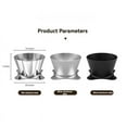 thumbnail image 2 of Coffee Dripper Pour over Coffee Filter Cups Coffee Filter Cup OREA V2 V3 Outdoor Hand Brewed Coffee Filter Cup,C, 2 of 7