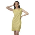 thumbnail image 1 of Moomaya Sleeveless  Shift Dress Back Slit Scoop Neck Plus Size Summer Dresses, 1 of 4