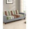 thumbnail image 2 of Sage Green Couch Cushion Covers Stretch, Washable Sofa Seat Covers Individual Seat Cushion Sofa Slipcovers Farmhouse Wood Grain Vintage Brown Striped Couch Cover Furniture Protector S-1PCS, 2 of 7