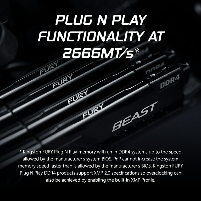 Kingston FURY Beast 16GB (2x8GB) 3600MT/s CL17 DDR4 Desktop Kingston FURY Beast 16GB (2x8GB) 3600MT/s CL17 DDR4 Desktop