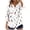 White A11, variant on Edvintorg Women's Tops, Tees & Blouses Color Block Printed 3/4 Sleeve Top V Neck Dressy Casual Summer Shirt Loose Business Clothes Orange XXL