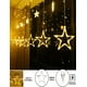 thumbnail image 3 of Luces 138 Led Cortina 12 Estrellas Decorativas 8 Modos Amarilla VIMI, 3 of 9