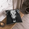thumbnail image 5 of KLL White Black Sheep skull Decorative Throw Pillow Covers Velvet Soft for Couch Sofa Bedroom Living Room Outdoor (No pillow core)- 20"x20", 5 of 5