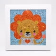 thumbnail image 1 of Small and Easy DIY 5d Diamond Painting Kits with Frame for Beginner with White Frame for Kids, 1 of 4