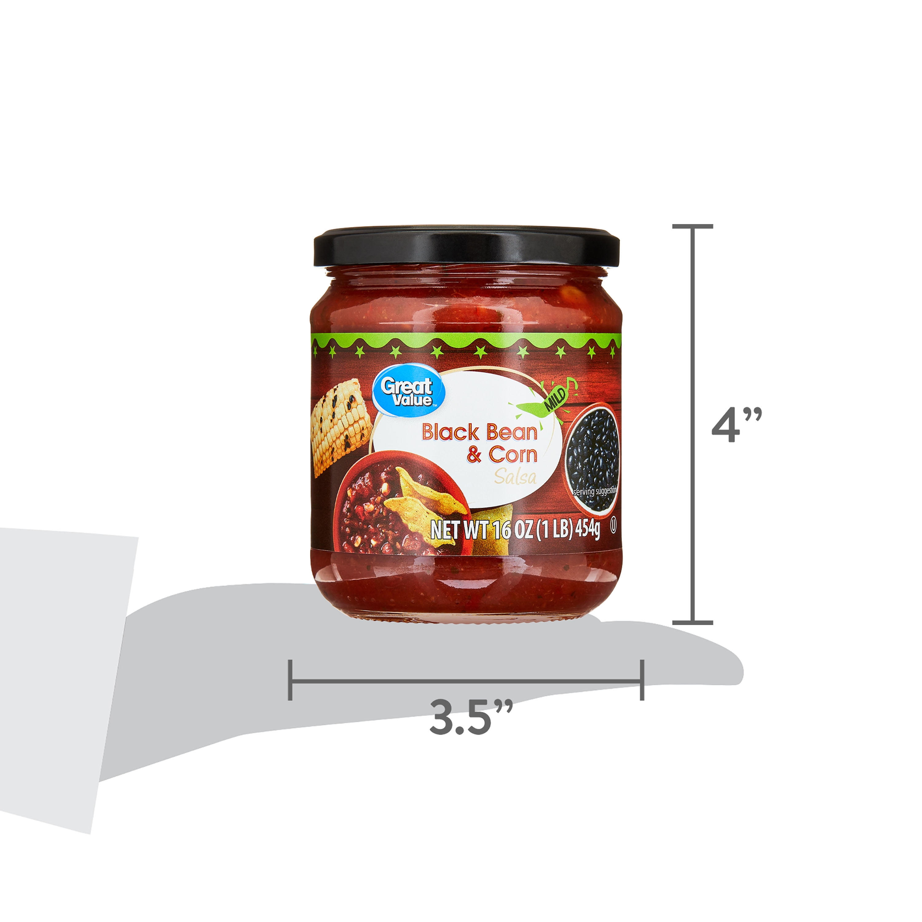 Great Value Mild Black Bean & Corn Salsa, 16 oz