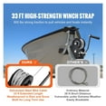 thumbnail image 3 of Hand Winch 800 Lbs Capacity Brake Winch W/ 33 Ft Steel Rope Traction Hoisting Hand Winch For ATVs Boats Trailers, 3 of 7