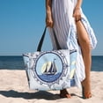 thumbnail image 3 of Wukai Not All Who Wander Are Lost2 Print Zipper Bag,large Beach Tote Bag,Waterproof Sandproof Bag,Grocery and Picnic Tote Travel Bag, 3 of 5