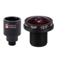 thumbnail image 1 of 2 lentes: 1 lente CCTV HD de 3,0 MP, M12 de 2,8-12 mm y 1 lente CCTV ojo de pez HD de 5 MP, 1,8 mm, M12x0,5, 1 of 8