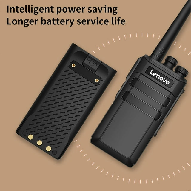 Lenovo N7 Walkie Talkie Long Range Walkie Talkies for Adults with 16 Channels for Hiking Camping Trip