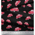 thumbnail image 3 of Soimoi Black Silk Fabric Car Transport Decor Fabric Printed Yard 42 Inch Wide, 3 of 3