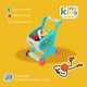thumbnail image 5 of Carrito de Supermercado Infantil de Juguete con Accesorios, Carro de Compras para Niños Azul, 5 of 10