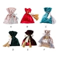 thumbnail image 3 of Billuyoard Candy Drawstring Bag Holiday Birthday Celebration Party Chocolates Juguetes Galletas Favores Presente Regalos Paquete Bolsa Kits de decoración para fiestas Azul oscuro, 3 of 6