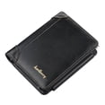 thumbnail image 1 of Cartera corta para hombre, con tres pliegues y cremallera, para múltiples tarjetas, tarjetero fino de moda para hombre, 1 of 6