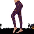 thumbnail image 4 of Gibobby Leggings Con Forro Polar Mujer Leggings Halloween para mujer, ajustados y elegantes, capa base para uso diario.（Morado， M), 4 of 5