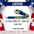 thumbnail image 2 of Lanyard - State Flag Oregon - USA - L109 | ID Badge Holder Strap, Travel Souvenir, Lightweight Everyday Accessory, Neck Strap, Event Accessory, 2 of 9