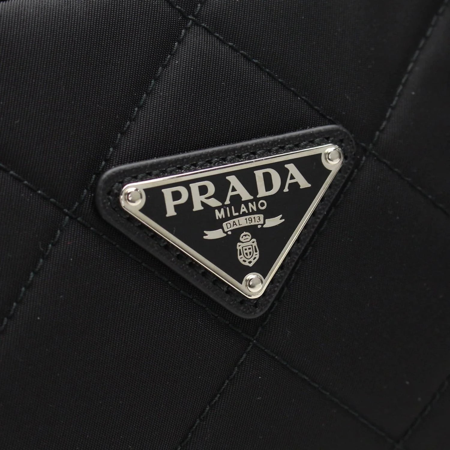 PRADA Shoulder Bag Leather Black 1BD314 Purse 90193136