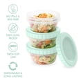 thumbnail image 4 of Bentgo Prep - 20 Piece 8 fl oz Leak-Proof Deli Containers with Lids, Food Storage for Meal Prep, Twist-Top, Reusable, & BPA-Free, Stackable, Microwave, Freezer, & Dishwasher Safe (Honeydew), 4 of 6