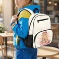 thumbnail image 3 of Jeiento Cute Capybara Toddler Lightweight Preschool Backpack for 2-5 Year Old, 13.5 Inch Kids School Bag for Girls & Boys, 5 Compartment Bookbag with Top Handle, 3 of 7