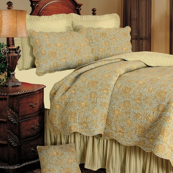 Berkeley Blue Twin Quilt