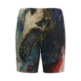 thumbnail image 2 of Lsque Colorful Ink Cute Horse Mens Sleep Pajama Shorts,Short Pajama Pants, Cotton Ultra-Soft Knit-X-Large, 2 of 9