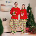 thumbnail image 4 of Nuevo traje de vacaciones de Navidad, gorro de Papá Noel, cabeza de ciervo, estampado, pantalones largos, madre e hijo, traje de calle frito de alta gama para padres e hijos, 4 of 4