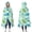 LightGreen Cartoon Dinosaurs-3, variant on Wearable Blanket,LightGreen Cartoon Dinosaurs Pattern Hooded Wearable Flannel Blanket for Adults & Teens,Winter Poncho Shawl Wrap Cape Cozy Anti-Pill,50"x60"
