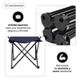 thumbnail image 3 of Silla Plegable de Camping Reforzada Con Portavasos y Bolsa de Transporte Color Azul Marino, 3 of 6
