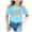 A6-Sky Blue, variant on Hessimy Girls T-Shirts Short Sleeve Shirt for Girls Cotton Tees Kids Tshirts Clothes Summer Tops(Sky Blue,3-4 Years)