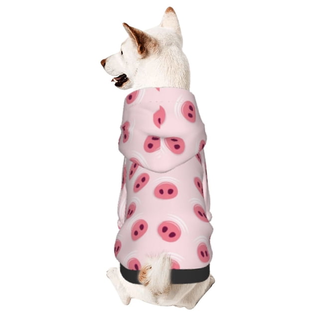 Balery Cute Pig Nose Sudadera con Capucha para Perros Pequeños – Ropa para Mascotas, Disfraz para Perros y Gatos, Ideal para Fiestas y Cosplay-Medium