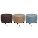 thumbnail image 5 of Inteprter La felpa añade un toque de elegancia cubierta otomana redonda suave y cómoda excelente elasticidad fácil de cuidar Decoración del hogar marrón claro, 5 of 6