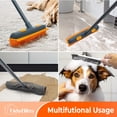 thumbnail image 6 of TidyBliss Pet Hair Removal Broom with Rubber Squeegee (Gray Orange), 6 of 7
