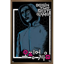 Netflix Squid Game - Begin the Next Game Wall Poster, 14.725" x 22.375" Framed