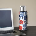 thumbnail image 5 of 20 Oz Pioneer Flower Coffee Tumbler Double Wall Insulated Stainless Steel Water Bottle | Metal Reusable Thermoses Flask with Cup Cap | Leak & Sweat Proof with Anti-Dust Lid, 5 of 7