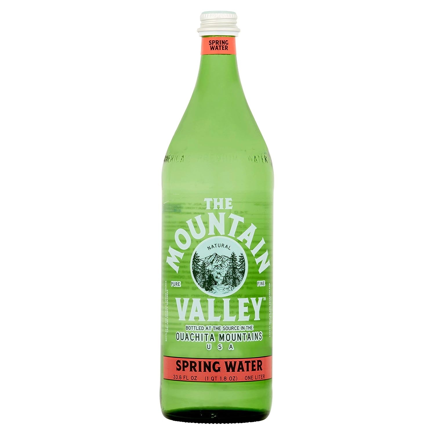 Mountain Valley Spring Water 1L Glass Bottle- Pack of 12