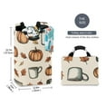 thumbnail image 2 of Yayeee Freestanding Laundry Hamper with Handle Collapsible Large Storage Basket for Clothes, Fall Leaves, 2 of 7
