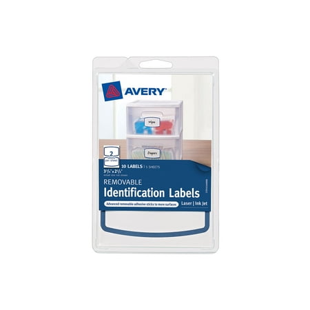 avery 4x6 removable label 2 up 10ct walmart com avery labels 4x6