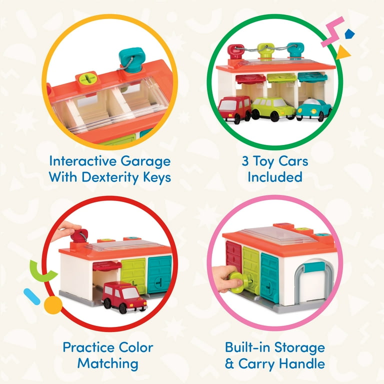 Battat 3-Car Garage Playset with Working Locks photo 2