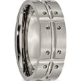 thumbnail image 4 of Titanium Brushed And Polished 8mm Grooved Band (Size 11.5) Made In China tb320-11.5, 4 of 5