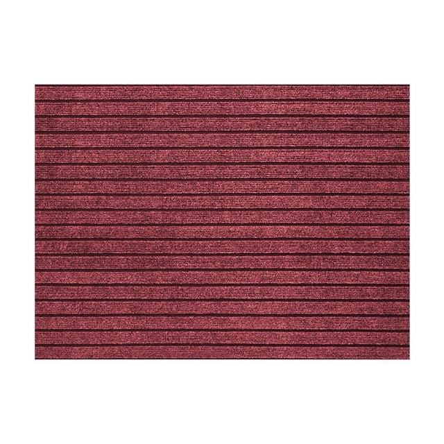 Tapis pour Salon Contract Tapis en Polyester Paillasson Couleur Unie Durable à Rayures Tapis de Sol d'Entrée Tapis d'Entrée de Maison Peut Être Coupé Élégant et Durable Paillasson de Porte d'Entrée Extérieur Entrée