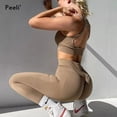 thumbnail image 3 of Mallas sin costuras para mujer, mallas con fruncido en la parte de atrás para gimnasio, pantalones de Yoga de cintura alta, ropa de gimnasio de nailon, mallas deportivas, pantalones para correr, 3 of 5