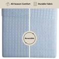 thumbnail image 4 of Mainstays Crinkle Quilt, Full/Queen, Light Blue, Soft Wash Microfiber Bedding, 4 of 10