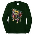 thumbnail image 3 of Dean Russo Some Angels Dog Lover Mens Long Sleeve Shirt, Forest Green, Small, 3 of 6