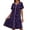 Multicolor-b, variant on Womens Comfy Pajamas New Women’s Zip Print Nightgown with Pockets Round Neck Pleated Sleep Dress Summer Loose Comfy Home Nightshirt