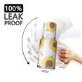 thumbnail image 3 of Sunflower 40oz Tumbler with Handle and Straw, Large Capacity Travel Cup for Hot & Cold Drinks, Double Walled Vacuum Insulated Cup, Butterfly Lover Birthday Gifts for Women Girls, Spring, 3 of 6