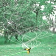 thumbnail image 3 of Aspersor de jardín con rotación de 360°, sistema de riego por impulso para prados y césped, manguera de riego por aspersión, aspersor para riego de jardines y césped., 3 of 9