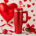 thumbnail image 4 of Cook with Color 6 Piece Silicone Valentine’s Day Straw Topper Set, Reusable Straw Covers for Standard Straws, 4 of 5