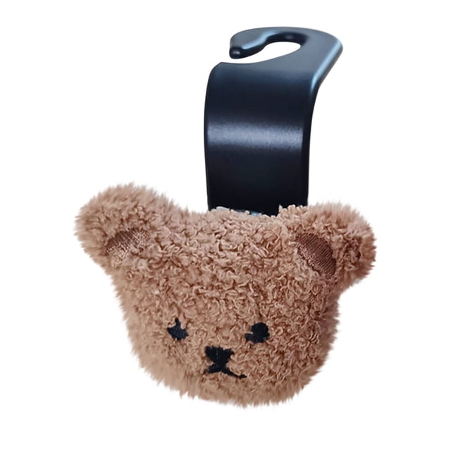 Agiferg Cartoon Bear Hook Car Seat Back Multi-Functional Storage Hook Car Plastic Pendant