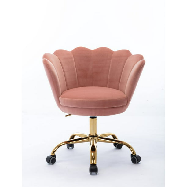 Home Office Chair Pink Velvet Desk, Lilac Velvet Office Chair